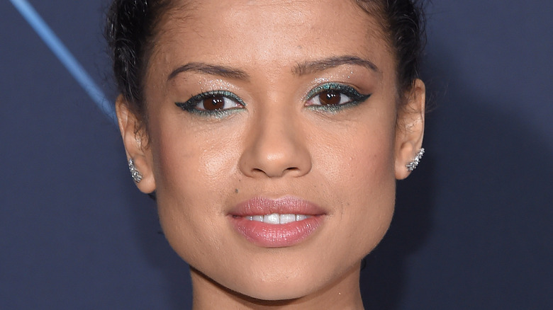 Gugu Mbatha-Raw stares straight