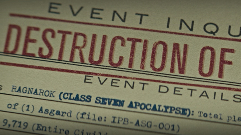 Destruction of Asgard file Loki