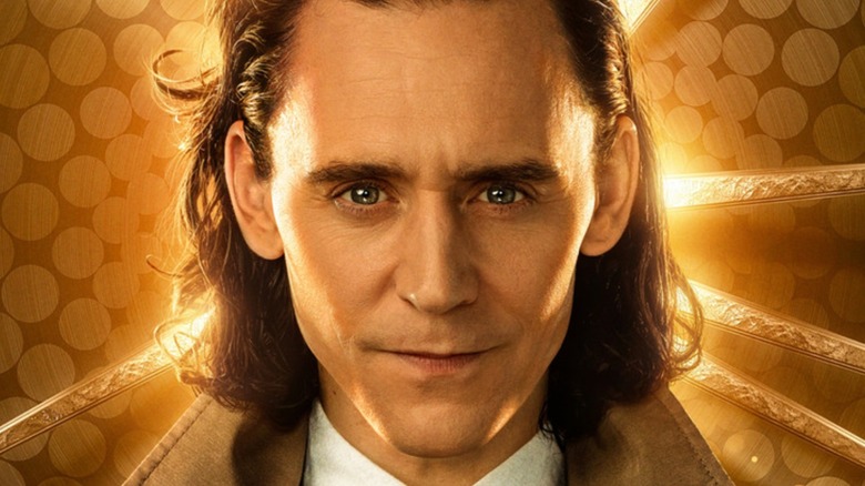 Loki smirking in poster