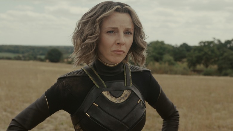 Sylvie standing in a field