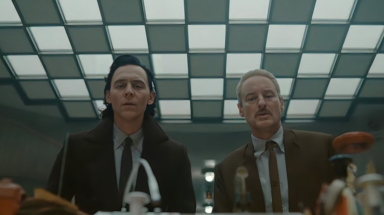 Loki and Mobius staring down