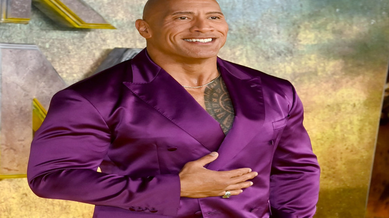 Dwayne Johnson on a red carpet