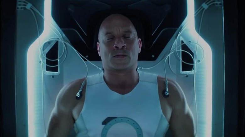 Vin Diesel sleeping in Bloodshot