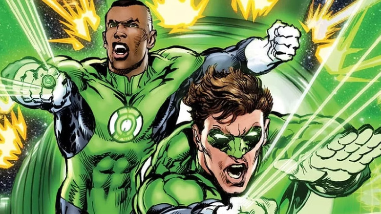 John Stewart and Hal Jordan using rings