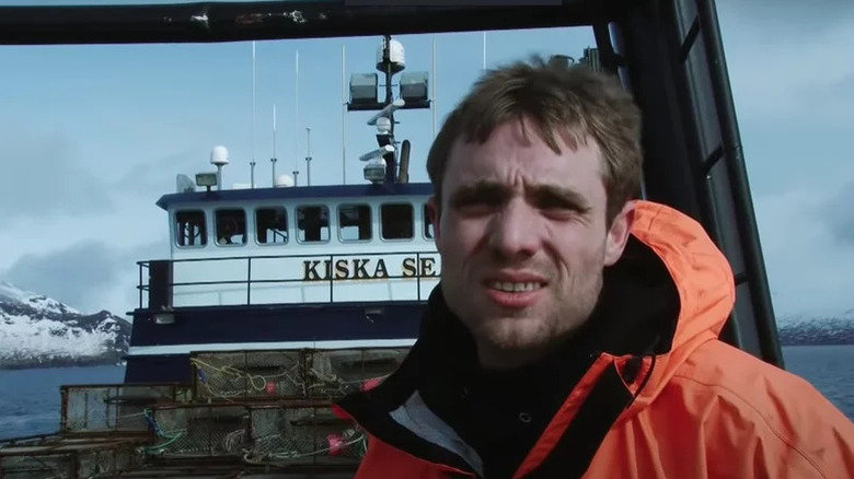 Jake Anderson aboard the Kiska Sea