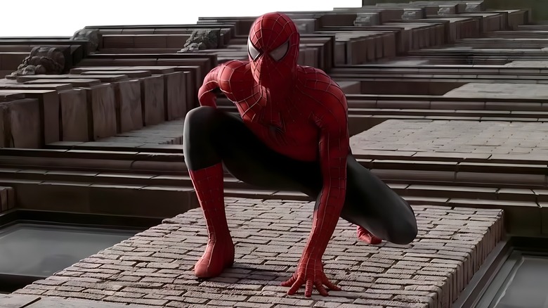 Spider-Man on building