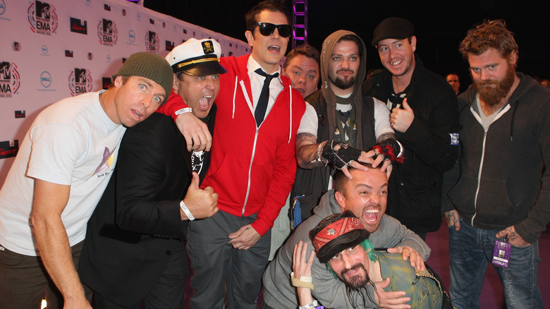 The Jackass crew at an awards show