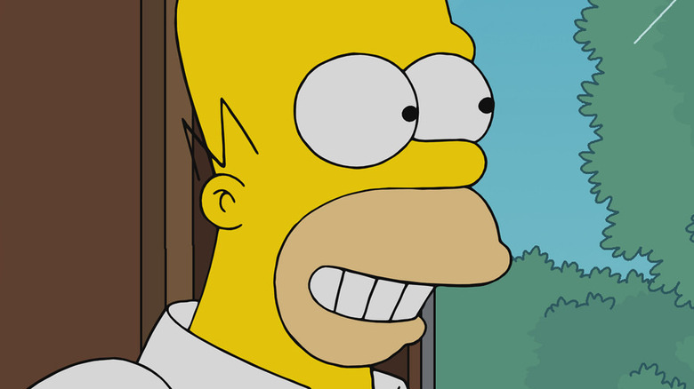 Homer Simpson grinning