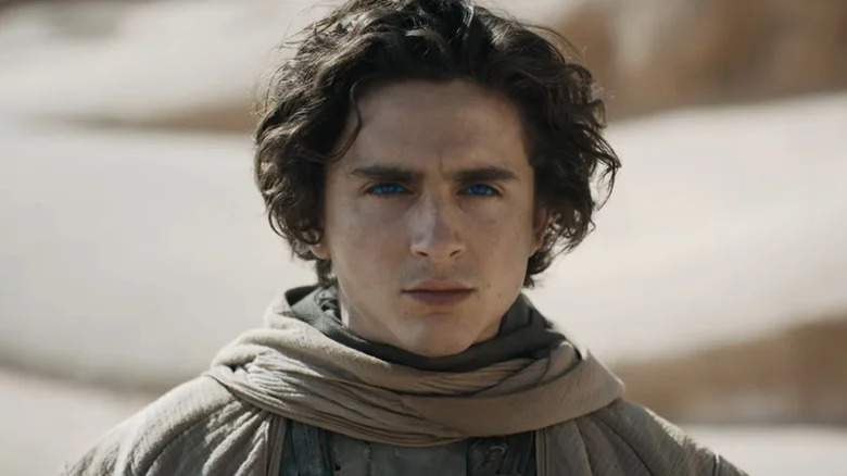 Paul Atreides looks out into the desert in Dune (2021)