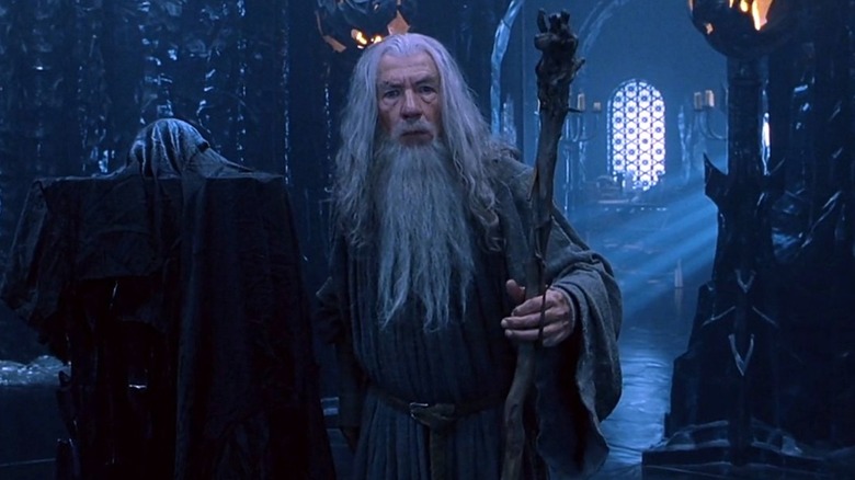 Gandalf stands in Saruman's castle
