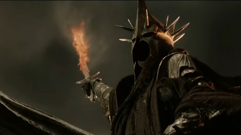 The Witch-king with flaming sword