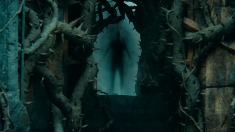 After losing his body on Númenor, Sauron never again takes an attractive form (scene from the Hobbit trilogy)
