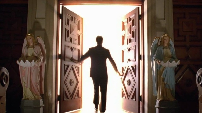 Christian opens the doors in church in Season 6 of "Lost"