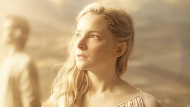 Galadriel looks at bright light