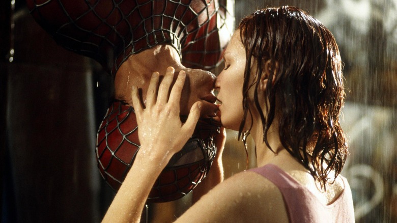 Tobey Maguire and Kirsten Dunst in "Spider-Man"