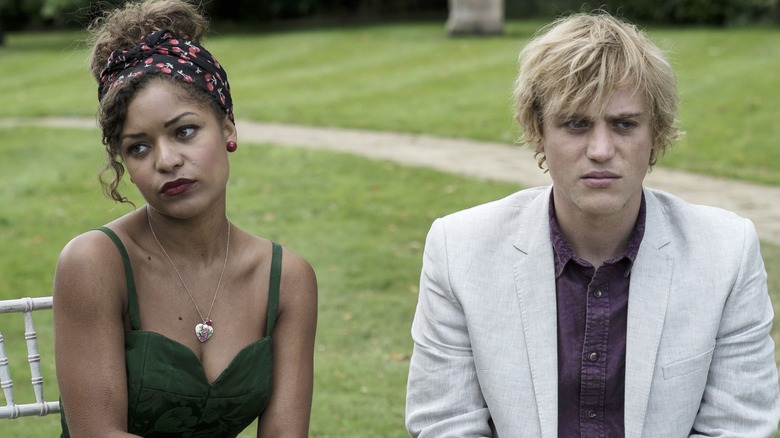 Antonia Thomas Johnny Flynn on grass Lovesick