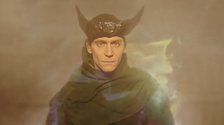 Loki surrounded by CGI