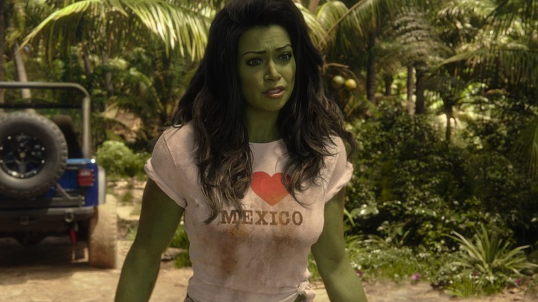 She-Hulk in tourist shirt