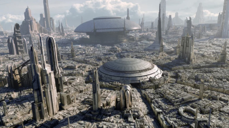 Two huge domed buildings on Coruscant