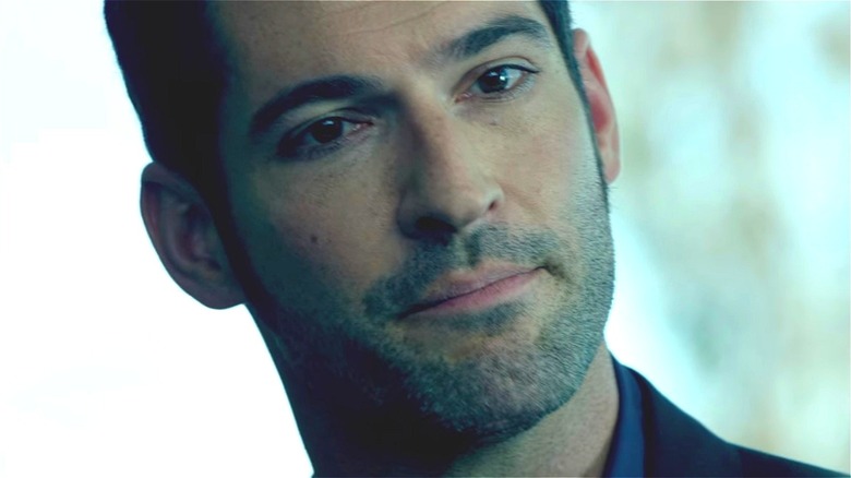 Lucifer Morningstar smiling