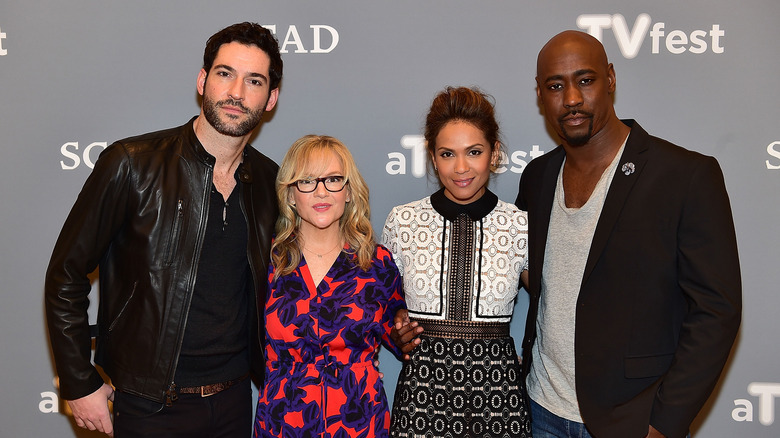 The Lucifer cast attend a press event