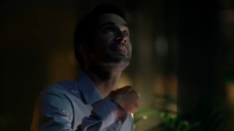 Lucifer dying on the floor