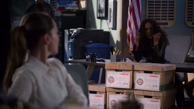Maze and Chloe at the precinct