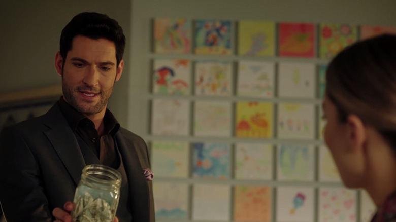 Lucifer finds Trixie's swear jar