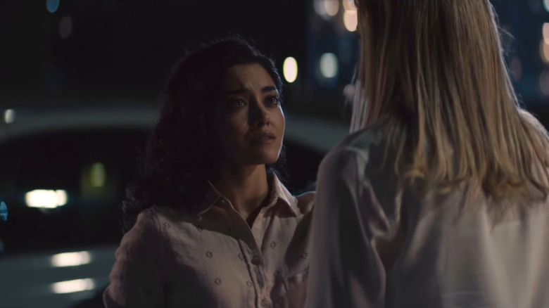 Lucy looking up at Kate