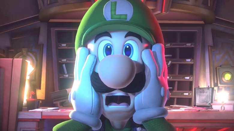 Luigi is scared