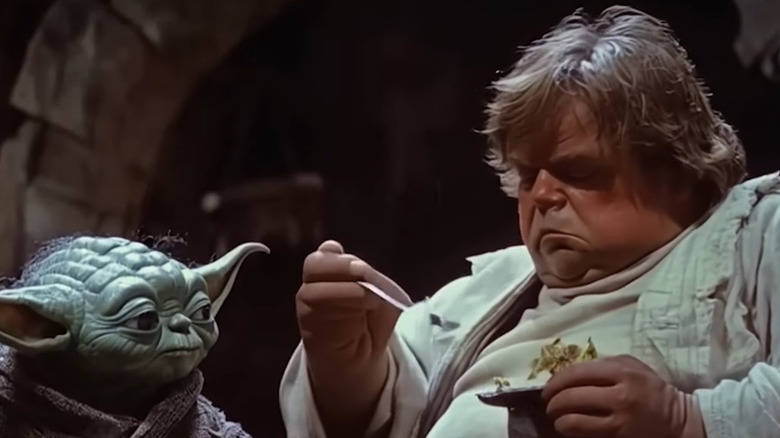 Yoda and overweight Luke