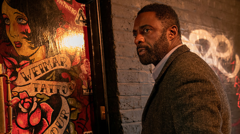 Luther staring