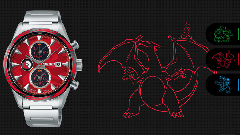 Seiko Pokemon Charizard Lizardon Watch