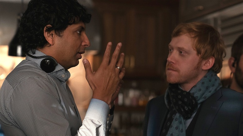 M. Night Shyamalan directing Rupert Grint in Servant