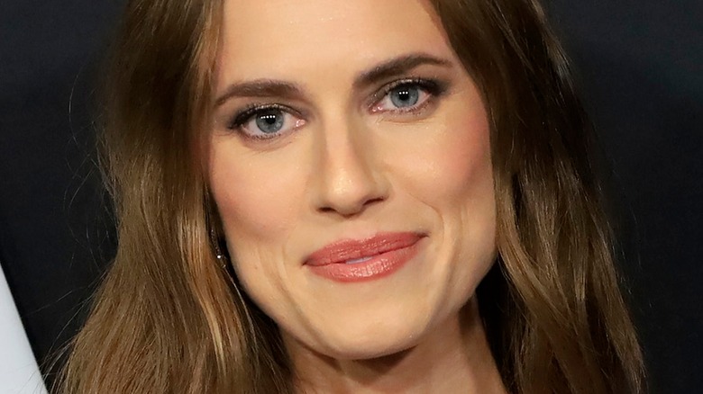 Allison Williams looking into camera