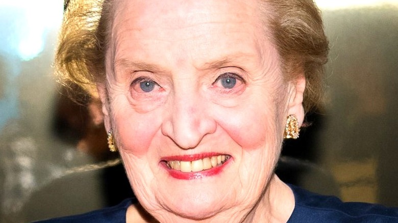 Madeleine Albright smiling