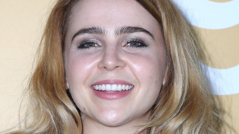 Mae Whitman smiling