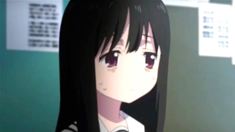 Aya Asagiri crying in school