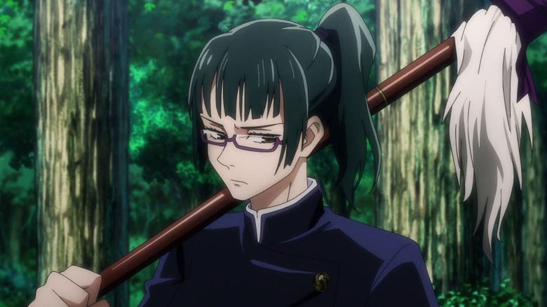 Jujutsu Kaisen Maki Holding Spear
