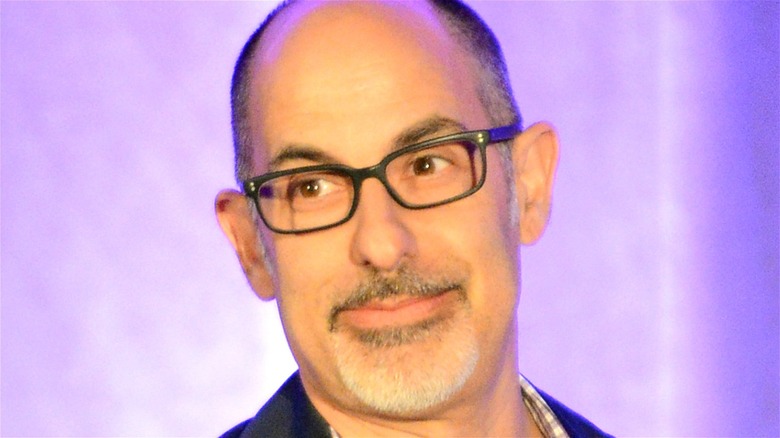 David S Goyer looking at camera