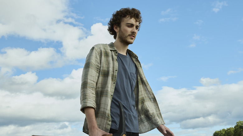 Cal standing in field