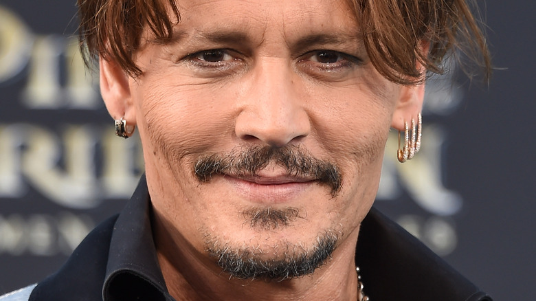 Johnny Depp smiling