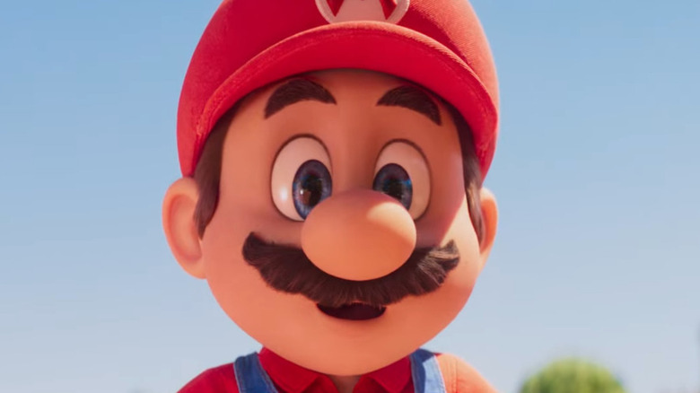 Mario looking amazed