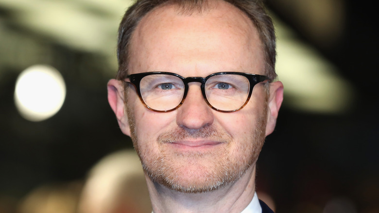 Mark Gatiss smiling at a press event