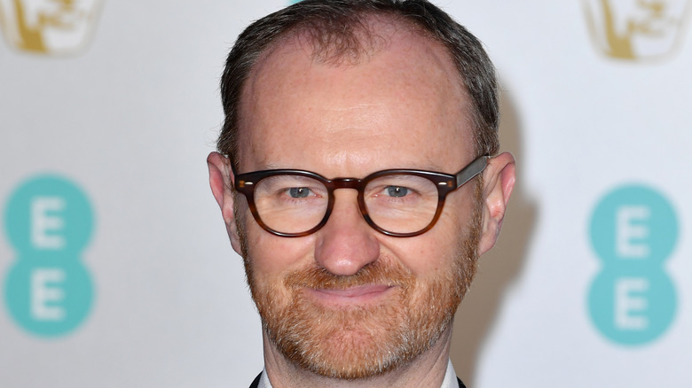 Mark Gatiss smiling at an event