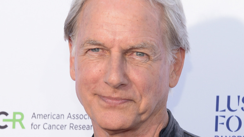 Mark Harmon smiling at event