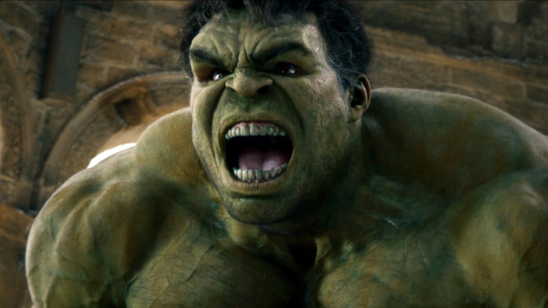 Hulk scowls