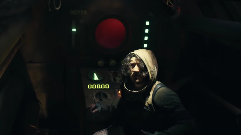 Simon inside the Iron Lung submarine in Iron Lung