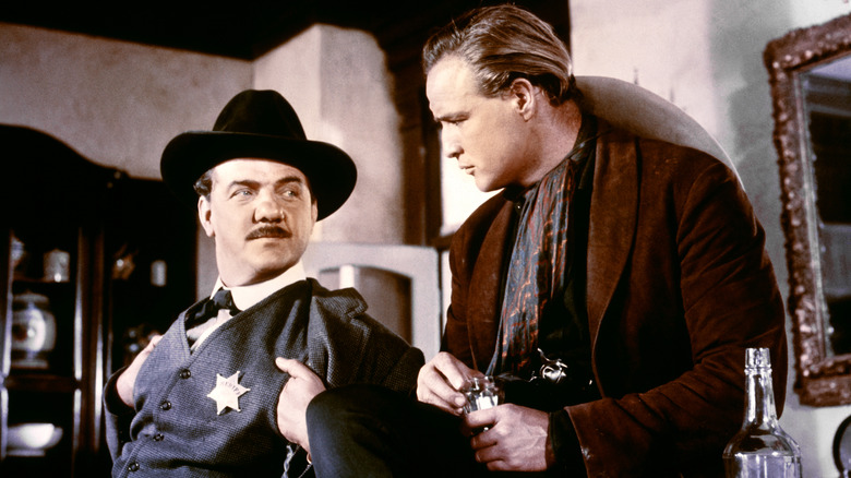 Dad and Rio in a saloon in 