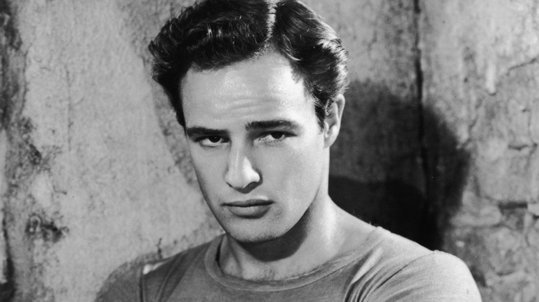 Marlon Brando poses